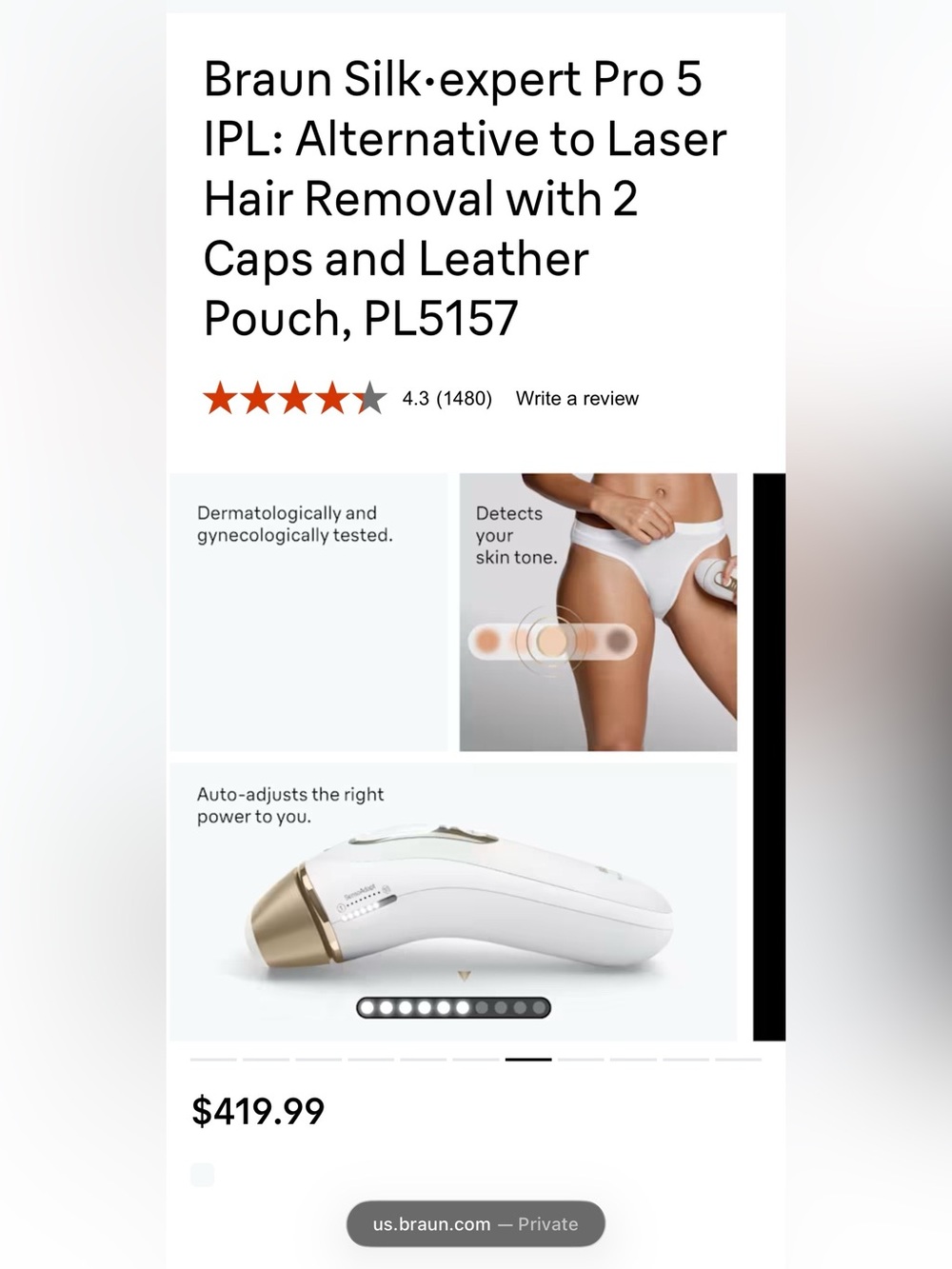 Braun Silk·expert Pro 5 IPL Hair Removal Device - Picture 16 of 16
